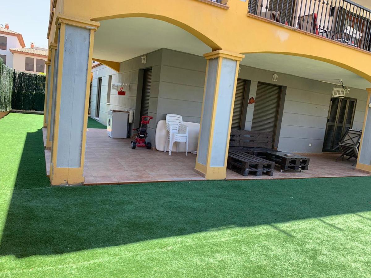 ウエルバApartamento Con Jardin Privado Y Acceso A Piscinaアパートメント エクステリア 写真